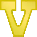 Gold "V" device for third award (standard device for the U.S. Navy and U.S. Marine Corps before December 2016)