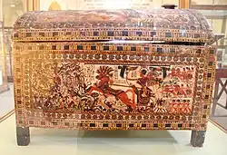 A painted chest from the antechamber