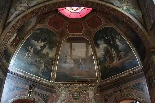 Detail of the choir frescoes