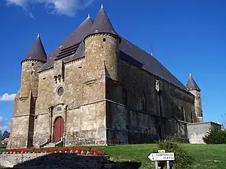 The fortress church in Saint-Juvin