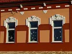 Windows on a house of Örkény