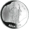 Albert of Riga on a Latvian coin.