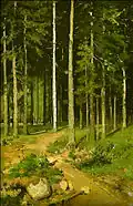 Ivan Shishkin - The road in the woods