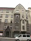 Building by Aleksandrs Vanags (together with Paul Kampe) on Aleksandra Čaka iela 55, Riga