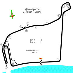 Layout of the Moscow Street Circuit