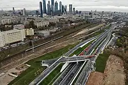 The outbound arterial road was opened on 21 October 2020.
