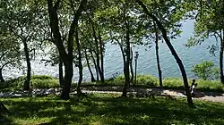 Pedestrian zone on Nikolskaya sopka (descent to the bay)