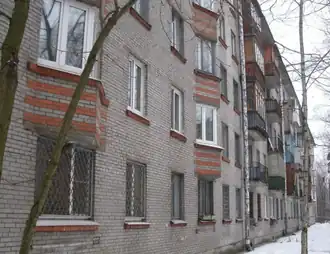 Bay windows of building 1-528 in Saint Petersburg