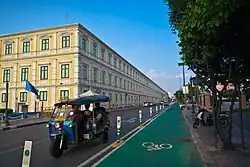 Kanlayana Maitri road and building's the Ministry of Defense.