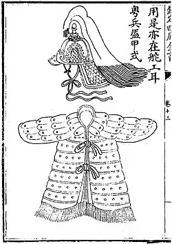 Horizontal leather armour used by sailors in southern China