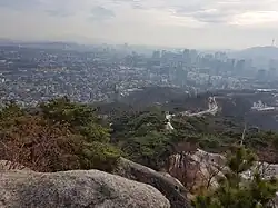 View of the city from Inwangsan