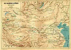 De Kachgar à Pékin, second map