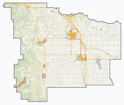 Okotoks is located in Foothills County