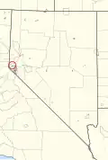 Location of Carson Colony in Nevada