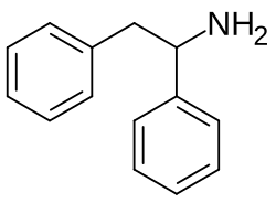 Skeletal formula of 1,2-diphenylethylamine