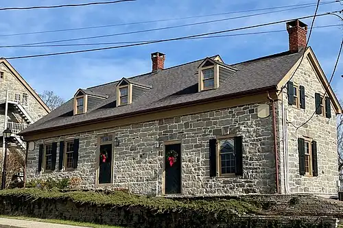 American House Annex, a Moravian stone residence