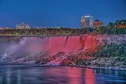 American Falls at night