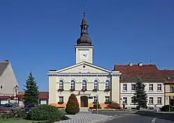 Town center with the town hall