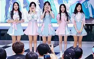 Alice in 2017 From left to right: Karin, Sohee, Yeonje, Yukyung, and Do-A.