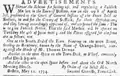 Item about public marketplaces in Boston, 1734
