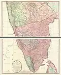 1800 Faden Rennell Wall Map of India - Geographicus - India