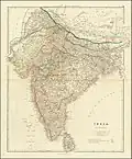 1832 Indian Side Including Delhi Territory