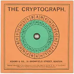"Cryptograph," 1869 (Library of Congress)