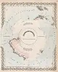 1872 Atlas Map of Antarctica