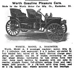 1909 Worth runabout Model A Roadster