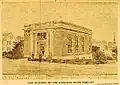 1917: Rockland Trust Company's "new" building, as it appeared after its opening. (Photo from the Brockton Times.)