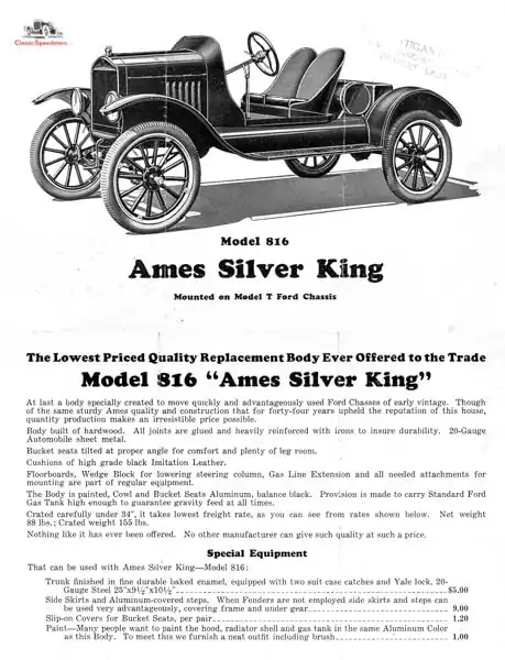 1924 Ford Model T-based Ames 816 Speedster