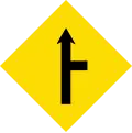 Cross road to the right