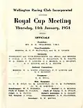1954 WRC Wellington Cup raceday officials