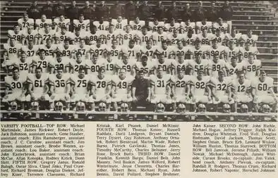 Team photo of the 1968 Illinois Fighting Illini.