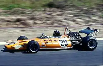 Peter Gethin in a McLaren M19A