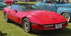 1984 Corvette with targa top open