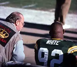 White at Lambeau Field in 1998.