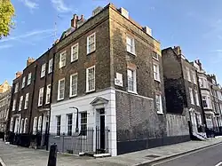 No.19 on the corner with Barton Street. No.17 is two houses to the left