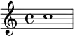 { \clef treble c''1 }