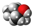 Space-filling model of the 2-methyl-2-butanol