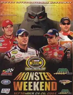 The 2004 MBNA America 400 program cover.