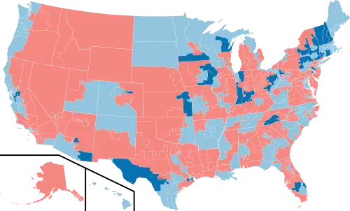 2006 House election results map