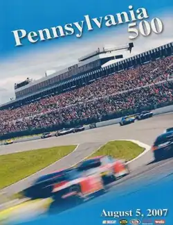The 2007 Pennsylvania 500 program cover.