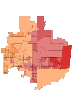 Republican primary results by county