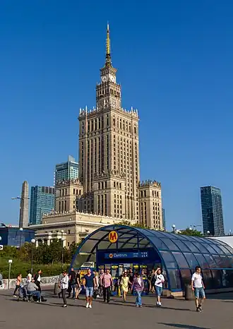 Central Warsaw, the busiest part of the city