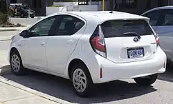 Second facelift Prius c
