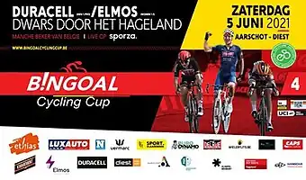 Event poster with previous winner Jonas Rickaert centered