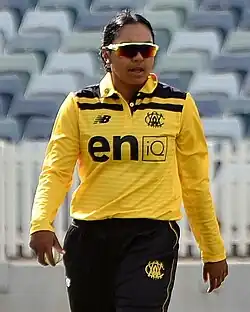 King on the field for WA in September 2022