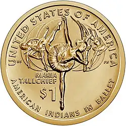 Tallchief and the Five Moons are honored on the 2023 Native American dollar