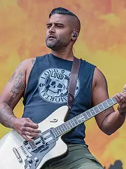 Baksh performing at Rock im Park in 2023